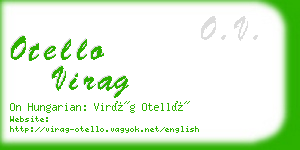 otello virag business card